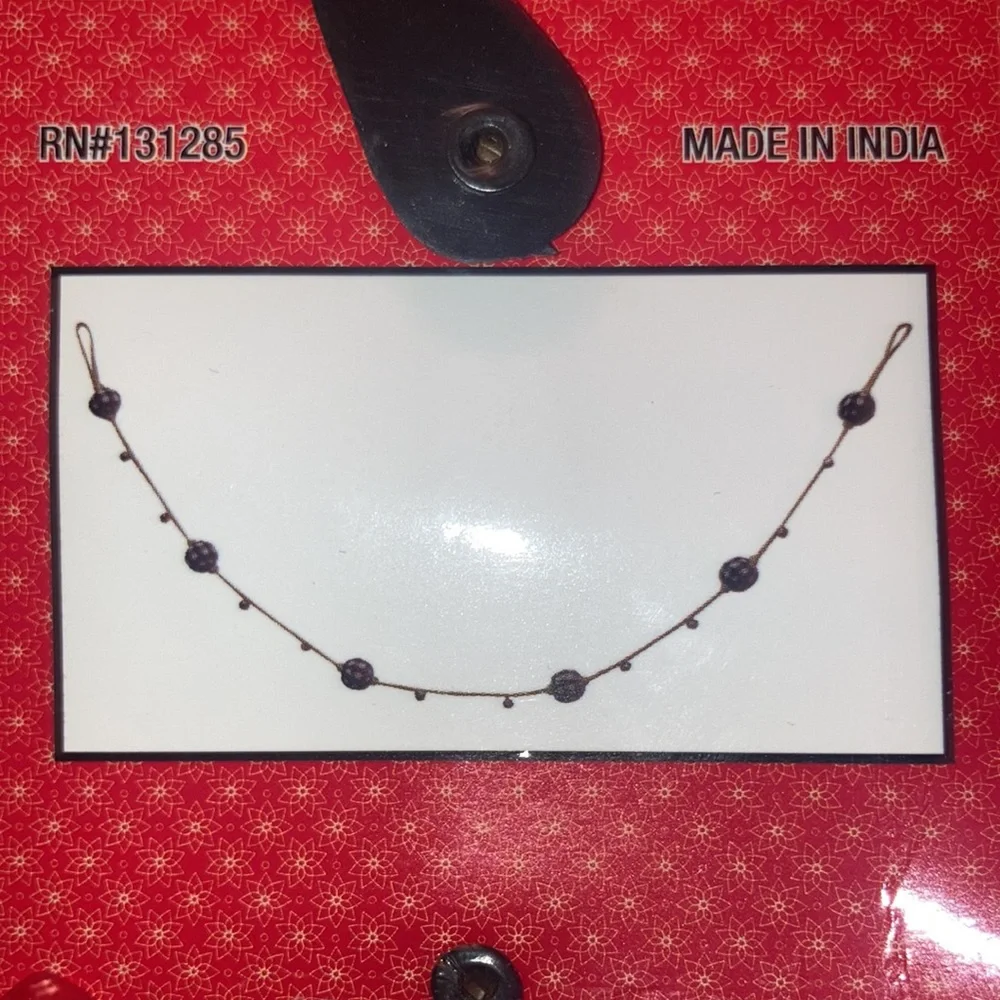 Black and white and Bell Garland, 72 inches